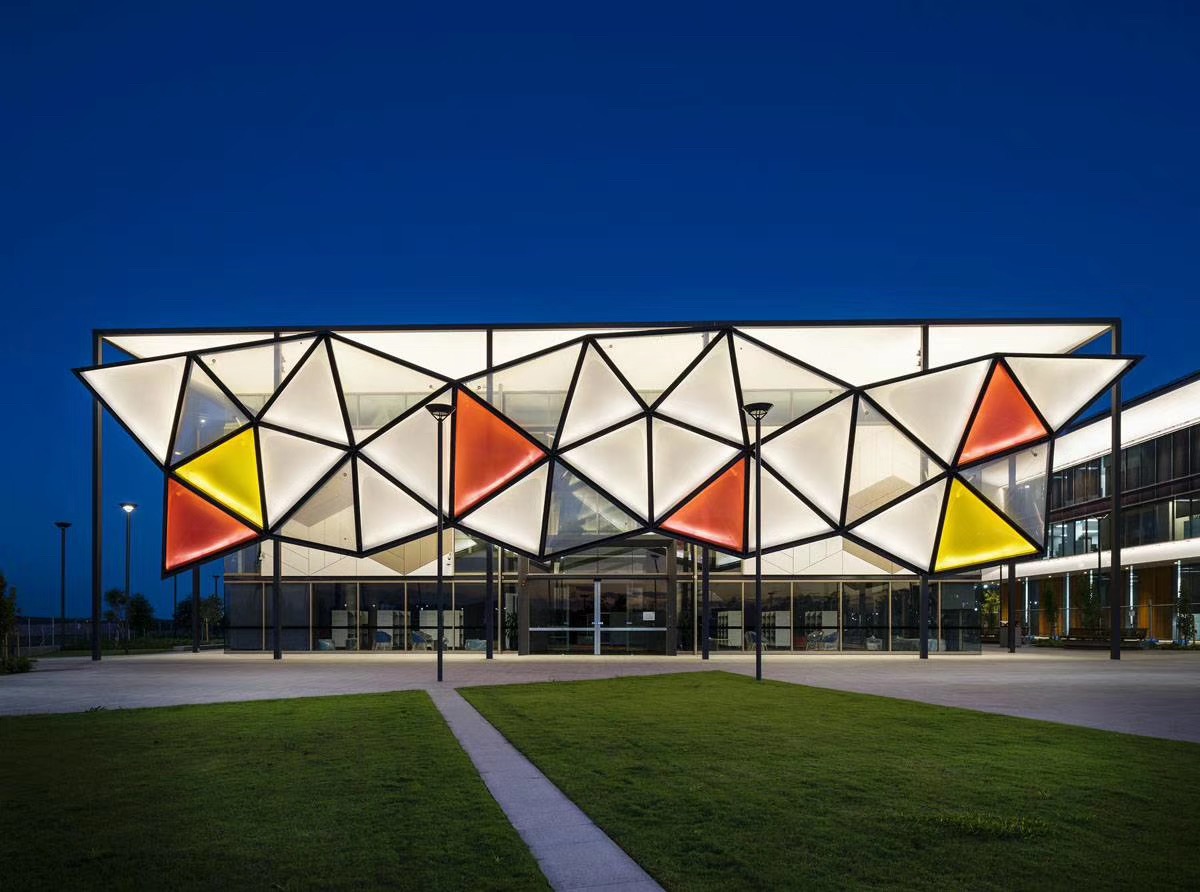 充氣膜污水處理廠,遮陽張拉膜公司,日本旭硝子ETFE膜材