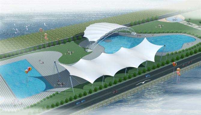 膜結(jié)構(gòu)遮陽傘