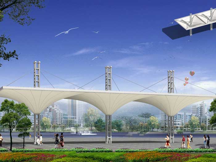 山東省菏澤市成武縣小清河北段景觀膜結(jié)構(gòu)工程