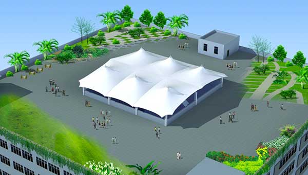 中國石化上海石油化工股份有限公司上海石化內河裝卸區(qū)含油污水池膜結構