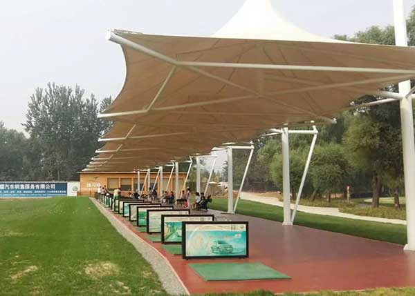 斜拉膜結(jié)構(gòu)